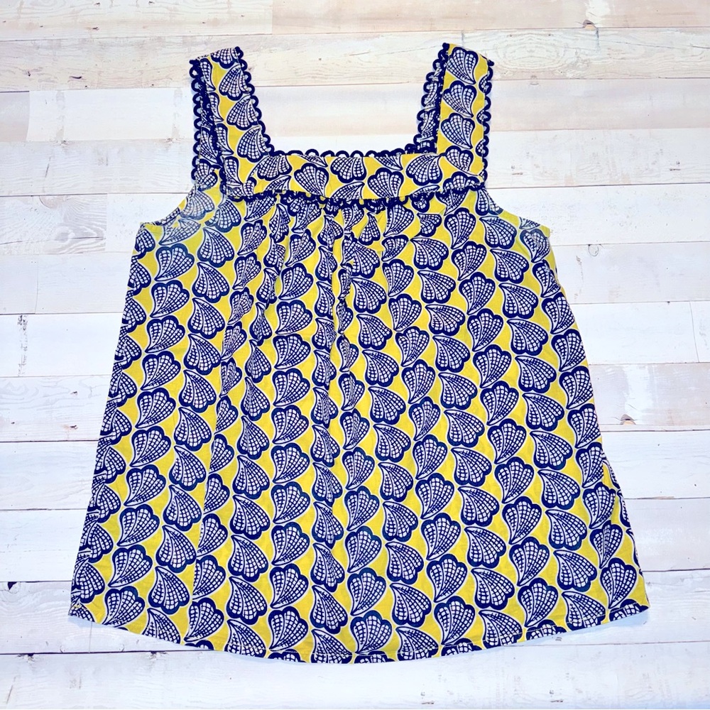 Boden Women’s Shell Print Tank Blouse, size 8